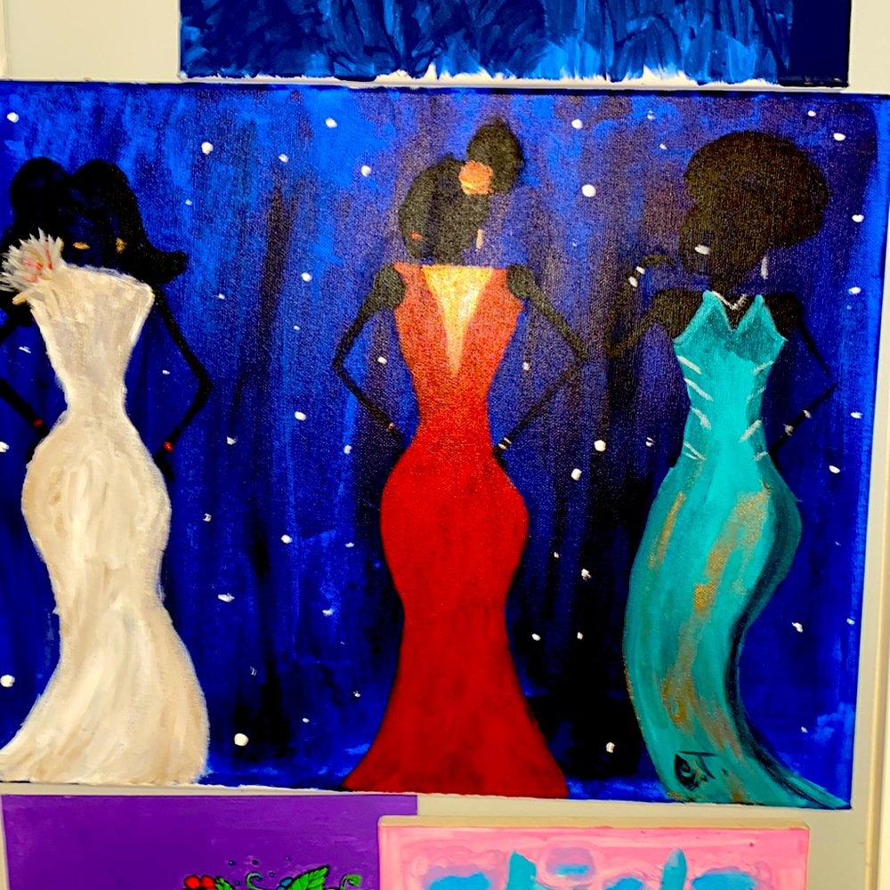 3 queens painting